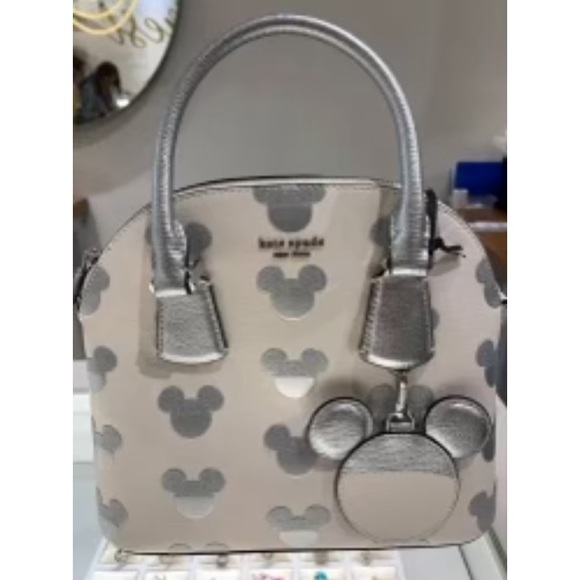 COPY - Mickey Kate spade silver and white large Crossbody bag - Picture 2 of 7